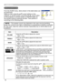 Page 40
38

AUDIO Menu
AUDIO Menu
ItemDescription
VOLUMEUsing the ▲/▼ buttons adjusts the volume.
High ó Low
TREBLEUsing the ▲/▼ buttons adjusts the treble level.
High ó Low
BASSUsing the ▲/▼ buttons adjusts the bass level. 
High ó Low
SRS WOW
Using the ▲/▼ buttons switches the mode for SRS WOW mode. 
HIGH ó MID ó OFF
• SRS WOW™ accomplishes this by providing a panoramic three-dimensional audio image that extends the sound field in both the horizontal and vertical planes, and lowers the perceived bass response...