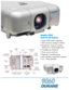 Page 19060
ImagePro 9060
Powerful LCD Projector
• Super 6000 lumen brightness
• XGA resolution (scales to UXGA)
• Boardroom, house of worship,
auditorium or rental/stage event
• Complete set of features
• Power zoom and focus
• Separate, moveable lenses
• LAN, Wireless, and RS-232 operation
• 2 or 1 lamp operation
Audio
Out2 Open
Slots
Composite
Video
w/AudioComputer
RGB w/AudioControl
In & Out
(RS-232) DVI
Monitor 
Out
S-Video
w/Audio
Computer/Video/Audio
5 BNC + 2 RCAUSB-A
USB-BPCMCIA Slot
(2 slots)
LAN...