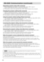 Page 5856
RS-232C Communication (continued)
RS-232C Communication (continued)
Requesting projector status (Get command)(1) Send the request code Header + Command data (‘02H’+‘00H’+ t\
ype (2
bytes)+‘00H’+‘00H’) from the computer to the projector.
(2) The projector returns the response code ‘1DH’+ data (2 byte\
s) to the computer.
Changing the projector settings (Set command)(1) Send the setting code Header + Command data (‘01H’+‘00H’+ t\
ype (2 bytes) + setting code (2 bytes)) from the computer to the...