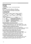 Page 10
10

Command Control via the Network (continued)
Command Format
[TCP #23]
1. Protocol
Consist of header (7 bytes) + command data (6 bytes)
2. Header
BE + EF + 03 + 06 + 00 + CRC_low + CRC_high
CRC_low: Lower byte of CRC flag for command data
CRC_high: Upper byte of CRC flag for command data
3. Command data
Command data chart

byte_0byte_1byte_2byte_3byte_4byte_5
Action TypeSetting code
low high lowhigh lowhigh
Action (byte_0 - 1)

Action Classification Content
1 Set Change setting to desired value.
2 Get...