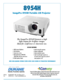 Page 18954H
NEW SIDE-LOADING HYBRID FILTER GIVES 5000 HOURS OF PROJECTOR PERFORMANCE
ImagePro 8954H Portable LCD ProjectorThe ImagePro 8954H features a high light output for brighter images. 
Ideal for conference or classroom use. 
8954H FEATURES
• 4000 Lumens Brightness 
• XGA Resolution  
• Lamp access on top
• High performance (5000 HR)     
     hybrid filter with easy side access
•16 Watt Speaker Output • Built for long life operation
• Monitor Loopthrough  
• Built-in Anti-theft security
• Audio...