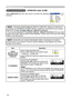 Page 58
56
NETWORK Menu
 MENU [RGB]
 IMAGE  SETUP
 PICTURE
 INPUT
 OPTION
 EASY MENU  SCREEN:SELECT
 NETWORK
 IP ADDRESS SUBNET MASK
 DATE AND TIME
 DHCP TURN OFF
 DEFAULT GATEWAY
 TIME DIFFERENCE
 e‑SHOT INFORMATION
Multifunctional settings
ItemOperation
DHCP 
(Dynamic Host  Conﬁguration 
Protocol) DHCP TURN ON/TURN OFF:
 Use the ▲/▼ 
buttons to turn DHCP on/off
TURN ON  TURN OFF
Select TURN OFF when the network does not have  DHCP 
enabled.
IP ADDRESS Entering the IP ADDRESS :
 Use the ▲/▼/◄/► buttons to...