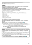 Page 101101
Presentation tools
PC-LESS Presentation (continued)
Playlist
The Playlist is a DOS format text file, which decides the order of displayed still 
image files in the Thumbnail mode or Slideshow.
The playlist file name is “playlist.txt” and it can be edited on a computer.  
It is created in the folder that contains the selected image files when the PC-LESS 
Presentation is started or the Slideshow is configured.
[Example of “playlist.txt” files] 
START setting : STOP setting : INTERVAL setting : PLAY...