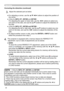 Page 3434
Operating
Correcting the distortion (continued)
4. This projector is equipped with a memory feature for PERFECT FIT adjustment. Up to 3 sets of adjustments can be stored.
● 
 SAVE:  
To store the current PERFECT FIT adjustment, select one of the SAVE 
icons

 
 numbered 1 to 3 (number of the memory) with the ◄ /▲/▼ buttons 
and press the ENTER or INPUT button.  
Remember that the current data being stored of a memory will be lost by 
saving new data into the memory.
● 
 LOAD:  
To recall stored...