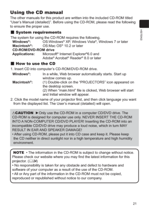 Page 2321
ENGLISH
Using the CD manual
:;\f(#;\f0$+/$=1\f