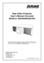 Page 1DUKANE CORP AV SERVICE DEPT 
2900 Dukane Drive
St Charles, IL 60174
800-676-2487 / 630-762-4032 
Fax  630-584-5156
avservice@dukane.com  
www.dukane.com/av
Information in this Guide may change due to product improvements. To obtain the latest 
manuals, literature, and software please visit the Dukane web site at;  \
www.dukane.com/av  
and look at the specific model SUPPORT or DOWNLOADS section.
Data Video Projector
User’s Manual (Concise)
MODELS: 9005/9006W/9007WU
430-9005/9006W/9007WU-Concise-00
  