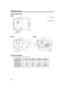 Page 5656
Specifications (Cont.)
Outside dimensions
nTo p
nFrontnSide
STAND BY
LAMP
TEMP
EMERGENCY
VIDEO
COMPUTER
SETTING
QUICK
ALIGN
-2+3
16-3/4 (425)*1
5-1/4 (133)*1
(f104)
13-
3/8 (339)
14-7/8 (375)
8-1/8 (205)*1
6-5/8 (168)16-
3/4 (425)*1
14-1/4 (361)14-
7/8 (375)
9-
1/8 (231)
2-1/4 (55.5)
7-3/8 (187)
7-
5/8 (193)
9-
3/8 (246) 1-
5/8
(41)9-
3/8 (246)
Unit: Inch (mm)
*1: Protrusion excluded
f4-1/8
DTV-format signals
* The following are DTV-format signals that can be input.
DTV-Formats 480i 480p 720p 1080i...