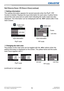 Page 5554LWU701i/LW751i/LX801i/LWU601i/LW651i
User's Manual - Operating Guide020-000786-02
LIT MAN USR D2
Operating
PbyP (Picture by Picture) / PIP (Picture in Picture) (continued)
The position of the main area can be toggled with the ◄/► buttons when the 
setting information is displayed on the screen. The yellow frame and the audio 
mark move together with it.    Changing the main area
main 
area sub 
areamain  area
sub 
area
The setting information appears for several seconds when the PbyP / PIP...