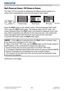 Page 5453LWU701i/LW751i/LX801i/LWU601i/LW651i
User's Manual - Operating Guide020-000786-02
LIT MAN USR D2
Operating
The PbyP / PIP is a function for displaying two different picture signals on a 
screen that is separated into main and sub areas for each signal. 
PbyP (Picture by Picture) / PIP (Picture in Picture)
PbyP 
button
• If the  LAN port is selected when the  PbyP button is pressed, input 
from other port is displayed on the main area.
• When in the PbyP / PIP mode, use the MENU button on the remote...