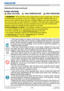 Page 110109LWU701i/LW751i/LX801i/LWU601i/LW651i
User's Manual - Operating Guide020-000786-02
LIT MAN USR D2
Maintenance
Lamp warning
Replacing the lamp (continued)
 HIGH VOLTAGE  HIGH TEMPERATURE  HIGH PRESSURE
►The projector uses a high-pressure mercury glass lamp. The lamp 
can break with a loud bang, or burn out, if jolted or scratched, handled while hot, or 
worn over time. Note that each lamp has a different lifetime, and some may burst or 
burn out soon after you start using them. In addition, if the...