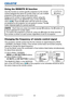 Page 3029LWU701i/LW751i/LX801i/LWU601i/LW651i
User's Manual - Operating Guide020-000786-02
LIT MAN USR D2
Remote control
Changing the frequency of  remote control signal
The accessory remote control has the two choices on signal frequency Mode 
1:NORMAL and Mode 2:HIGH. If the remote control does not function properly, 
attempt to change the signal frequency.
To set the Mode, press  the combination of two buttons listed below simultaneously 
for about three seconds.
(1)  Set to Mode 1:NORMAL  MENU and MY...