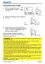 Page 2827LWU701i/LW751i/LX801i/LWU601i/LW651i
User's Manual - Operating Guide020-000786-02
LIT MAN USR D2
Setting up
►Do not connect the projector to a power supply while no lens 
unit is attached to it.
►Use extra caution when connecting the power cord, as incorrect or faulty 
connections may result in fire and/or electrical shock.
• Do not touch the power cord with a wet hand.
•  Only use the power cord that came with the projector. If it is damaged, consult  your dealer to get a new one. Never modify the...