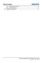 Page 4Table of Contents
4
6.3.2 RS232 Signals Connection ........................................................................\
.......566.3.3  Commands Set List ........................................................................\
...................576.4  Regulation & Safety Notices ........................................................................\
.................606.5  Ceiling Mount Installation ........................................................................\...