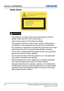 Page 6262
Section 6: APPENDICES
CAPTIVA DUW350S/CAPTIVA DHD400S User Manual020-000816-01  Rev. 1 (07-2015)
Safety Notice
WARNING
This projector is a Class 2 laser device that conforms with IEC  -60825-1:2007 and CFR 1040.10 and 1040.11.
Class 2 laser product, Do Not Stare Into Beam.
 -
This projector has built-in Class 4 laser module. Disassembly or 
 -modification is very dangerous and should never be attempted.
Any operation or adjustment not specifically instructed by the user �s  -
guide creates the risk of...