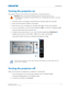 Page 20   Installation
GS Series User Manual20
020-001044-02 Rev. 1 (07-2016)
Turning the projector on
The projector cables must be securely connected before turning the power on.
1. The Power button on the keypad is illuminated when the power cables are connected.
2. Ensure the lens has been installed in the projector.
3. Ensure that no one or no objects are in the beam path before turning on the projector.
4. To turn on the projector, on the IR remote ke ypad press   or on the built-in keypad press  . 
The...