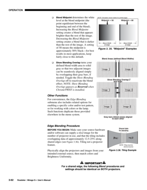 Page 96OPERATION 
3-62 
Roadster / Mirage S+ User’s Manual 
