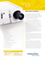 Page 1Vista
S3
When image is everything…
The Vista S3 represents an evolution in projection technology.
Utilizing possibly the most advanced optical systems available today
in conjunction with Christie’s superior digital processing technology,
the S3 promotes outstanding image performance.
At the heart of the S3 lies the very latest Digital Light
Processing™ technology, a 3-chip DMD™ set with true SXGA
resolution combines with a highly efficient 700W Xenon
CERMAX
®illumination system to deliver the sharpest,...