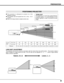 Page 99
PREPARATION
POSITIONING PROJECTOR
This projector is designed to project on a flat
projection surface.
The projector can be focused from 4.6’ (1.4m) ~ 47.3’
(14.4m).
Refer to the figure below to adjust screen size.
Screen
Size
Distance40”
31”
4.6’ (1.4m)
40”
4.6’(1.4m)11.8’(3.6m)23.6’(7.2m)35.4’(10.8m)
Max. Zoom
Min. Zoom47.3’(14.4m)100”200”300”400”
308”
231”
154”
77”
31”
ROOM LIGHT
The brightness in a room has a great influence
on picture quality. It is recommended to limit
ambient lighting in order...