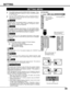 Page 3535
SETTING
Ceiling
When this function is “On,” picture is top / bottom and left / right
reversed.  This function is used to project image from a ceiling mounted
projector.
Rear
When this function is “On,” picture is left / right reversed.  This function is
used to project image to a rear projection screen.
Ceiling function
Rear function
Keystone
When image is distorted, select Keystone. The ON-SCREEN MENU
will disappear and the Keystone dialog box will appear. Correct
keystone distortion by pressing the...