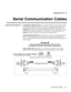 Page 167Appendix C 
Serial Communication Cables 
 
  Roadie 25K User’s Manual C-1 
FOR GENERAL COMMUNICATIONS: A serial link of RS232 or RS422 enables ASCII 
communication with the projector so that it can be controlled remotely from a PC or 
other controller. From a PC, connect a standard 9-wire RS232 serial cable to the 
RS232 IN port located on the side of the projection head. Or, for long-distance (>100 
ft.) links with an RS422-compatible PC or controller, connect RS422 cable to an 
RS422 port located on...