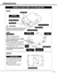 Page 77
PREPARATION
NAME OF EACH PART OF PROJECTOR
BOTTOM 
BACK 
HOT AIR EXHAUSTED !
Air blown from exhaust vent is hot.  When
using or installing a projector, following
precautions should be taken.
Do not put a flammable object near this vent.  
Keep rear grills at least 3’ (1m) away from
any object, especially heat-sensitive object.
Do not touch this area, especially screws
and metallic parts.  This area will become
hot while a projector is used.
This projector detects internal temperature
and...