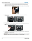 Page 222-2M Series User Manual020-100009-07 Rev. 1 (07-2012)
Section 2: Installation and Setup
2. Align the lens interface plate with the lens mount. Align the lens electrical connector with the mating 
connector on the lens mount. Fully insert the assembly straight into the lens mount opening without 
turning. Press using your hand as shown. 
NOTE: When installing the lens, ensure that the lens is not inserted at an angle, as this can cause damage.
3. While holding the lens flat against the lens mount, rotate...