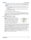 Page 99Section 3: Operation
M Series User Manual3-47020-100009-07 Rev. 1 (07-2012)
5. Re-adjust width (both projectors) until the overly bright band at the midpoint of the overlapping blends 
disappears or just changes to very light grey. For the shared edge, use the same Blend Width setting on 
each projector. 
NOTE: If the best blend appears to be between two settings, choose the wider setting for both projectors.
6. Check blend if the blended region appears too dark or light in relation to the rest of the...