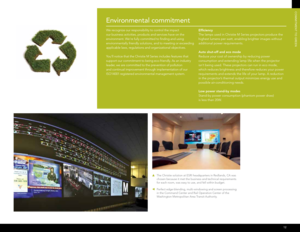 Page 13COMMitMent tO gReen
12
environmental commitment
 
We recognize our responsibility to control the impact 
our business activities, products and services have on the 
environment. We’re fully committed to finding and using 
environmentally friendly solutions, and to meeting or exceeding 
applicable laws, regulations and organizational objectives.   
 
You’ll notice that the Christie M Series includes features that 
support our commitment to being eco-friendly. As an industry 
leader, we are committed to...