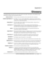 Page 113Appendix A 
Glossary 
 
  User’s Manual     A-1 
This appendix defines the specific terms used in this manual as they apply to this projector. Also included are other 
general terms commonly used in the projection industry. 
The time, inside one horizontal scan line, during which video is generated. 
The ability of a screen to reflect ambient light in a direction away from the “line of 
best viewing”. Curved screens usually have good ambient light rejection. Flat screens 
usually have less ambient light...