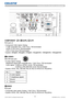 Page 75LX501/LX601i User Manual-Technical Guide 020-000503-01 Rev. 1 (03-2012)
MS-VIDEO
Mini DIN 4pin jack
•  S-video signal, Analog: 
-Brightness signal with composite sync, 1.0±0.1Vp-p, 75Ω terminated 
-Color signal,   0.286Vp-p (NTSC, burst), 75Ω terminated 
0.300Vp-p (PAL/SECAM, burst) 75Ω terminated
• System: NTSC, PAL, SECAM, PAL-M, PAL-N, NTSC4.43, PAL(60Hz)
Pin Signal
1 C (color signal) 
2 Y (brightness signal)
3 Ground
4 Ground
Connection to the ports (continued)
NVIDEO
RCA jack
• Composite video...