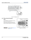 Page 322-16Roadie HD+35K User Manual020-100340-02 Rev. 1   (01-2010)
Section 2: Installation and  Setup 
 
 Figure 2-17  Adjusting the Feet
2.3.4 Tilting and Special Orientations
Tilting
For any installation, you can tilt the front end of the 
projector up or down as much as 15°.
Likewise, side-to-side tilt must not exceed 15° (see ). 
This limit ensures safe lamp operation and proper 
position of the liquid cooling reservoir in the projector.
  Tilt only as shown in Figure 2-18 
and 
Figure 2-19.
± 15° max. ±...