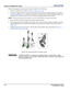 Page 342-18Roadie HD+35K User Manual020-100340-02 Rev. 1   (01-2010)
Section 2: Installation and  Setup 
When hoisting/rigging a single projector using its handles, do the following:
1. Remove the projection lens. Refer to Section 4.5 Replacing a Lens
.
2. Clamp the 4 rigging clamps to the projectors handles staying within the assigned rigging zones. Refer to 
Figure 2-20
 and Figure 2-21, and allow a minimum of 12 inches between clamps for proper stability. Do 
not tighten the cross bolt of the clevis arms to...