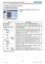 Page 3230Network Guide020-000475-02 Rev. 1 (06-2012)
LX501/LX601i/LW401/LW551i/LWU421/LWU501i
3.1.8 Date/Time Settings
Displays and configures the date and time 
settings.
Item Description
Current Date Configures the current date in  year/month/day format.
Current Time Configures the current time in  hour:minute:second format.
Daylight Savings Time Click the [ON] check box to enable daylight savings time and 
set the following items.
Start Configures the date and time daylight savings time begins.
Month...