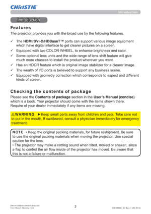 Page 5DWU951/DHD951/DWX951/DXG1051 
Users Manual - Operating Guide020-000661-02 Rev. 1 (06-2014)
Introduction
HVXUH
8VHVSHFLDO
FDXWLRQIRUWKHOHQV
