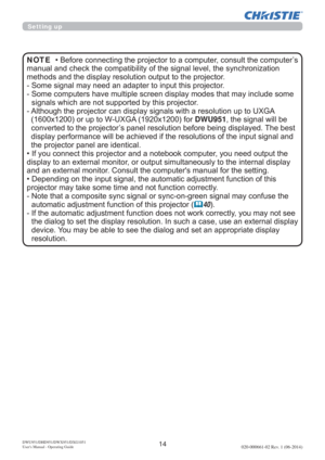 Page 1614DWU951/DHD951/DWX951/DXG1051 
Users Manual - Operating Guide020-000661-02 Rev. 1 (06-2014)
