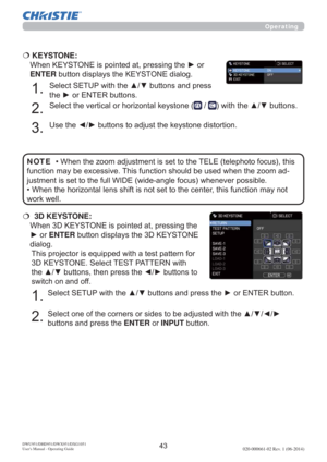 Page 45DWU951/DHD951/DWX951/DXG1051 
Users Manual - Operating Guide020-000661-02 Rev. 1 (06-2014)
