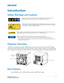 Page 11Mirage WQ-L User Manual11
020-101372-02 Rev. 1 (10-2014)
Introduction
Safety Warnings and Cautions    
Projector Overview
 projectors are professional quality WQXGA data projectors featuring the latest in DLP® display 
technology to achieve high brightness, high resolu tion video projection images. The modular design 
of the  projectors makes them an ideal choice fo r the demanding needs of visualization applications. 
Key Features
• Native WQXGA, 2560 x 1600 resolution single-chip DLP® light engine...