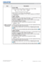 Page 7977DWU951/DHD951/DWX951/DXG1051 
Users Manual - Operating Guide020-000661-02 Rev. 1 (06-2014)
Item Description
LAMP & FILTER
(continued)CYCLE TIME
8VLQJWKHxzFXUVRUEXWWRQVFKDQJHVWKH&