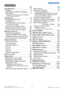 Page 42DWU951/DHD951/DWX951/DXG1051/ 
DWU851/DHD851/DWX851 Users Manual - Operating Guide020-000661-03 Rev. 1 (09-2014)
&RQWHQWV
Introduction  ...............3
)HDWXUHV 
&KHFNLQJWKHFRQWHQWVRISDFNDJH 
3DUWQDPHV4
3URMHFWRU&RQWUROSDQHODQG,QGLFDWRUV
3RUWV5HPRWHFRQWURO
Setting up  .................9
,QVWDOOLQJWKHOHQVXQLW 9
$UUDQJHPHQW9
&RQQHFWLQJZLWK\RXUGHYLFHV12
)DVWHQLQJWKHFDEOHV...