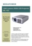 Page 1 
 
·     Weighs only 6.8 lbs (3.1 Kg) 
·     True SVGA resolution 
·     Picture-in-Picture 
·     Component Video Input 
·     Digital Keystone Correction 
 
 
 
 
Looking for a portable, multi-media projector at an affordable 
price?  The Model ML-162 gives you 1200 lumens of SVGA 
(800x600) resolution and excellent video quality.  Component 
Video Input is available to connect directly to video source with 
component output for best result. 
Brightness, high-quality video, outstanding computer...