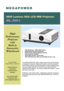 Page 1 MEGAPOWER 
2600 Lumens XGA LCD IWB Projector 
ML-368-I 
Suite 903, Park Tower 
15 Austin Road 
Tsimshatsui, Kowloon 
Hong Kong 
Phone: 852-6216-0140 
Fax: 852-8147-1900 
Email: megapwr@netvigator.com 
 MEGAPOWER 
I
NDUSTRIAL LIMITED 
High 
Performance  
Projector 
with 
Built-in  
Interactive 
Whiteboard 
• High Brightness - 2600  ANSI lumens 
• Integrated Interactive Whiteboard 
• Built-in RJ45 LAN Management Control 
• Auto Keystone Function 
• Quick Start and Off  (10 seconds) 
• Anti-Theft...