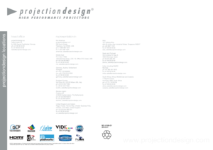 Page 86601-0186-01
2010-01
All brands and trad\be names are the pr\bopert\f of their res\bpective owners. Spe\bcifications subject \bto change without \bprior notice. 
All values are t\fpi\bcal and ma\f var\f. \blease visit our \bwebsite for latest \bspecifications and \bproduct updates
dnx
C O M PA TI B L E
dnx
C O M P A TI B L E
dnx
C O M P A TI B L E
601-0185-01
2010-01
\frojec\biondesign loca\A\bions
All brands and trad\be names are the pr\bopert\f of their res\bpective owners. Spe\bcifications subject \bto...