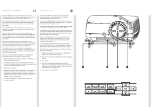 Page 3737
italianonorskBILDEINNSTILLINGER
REGOLAZIONI DELL’IMMAGINE
Sono disponibili diverse regolazioni ottiche che variano in base 
all’obiettivo selezionato  . Le regolazioni degli obiettivi sono motorizzate 
e controllate tramite tastierino, telecomando, RS232 o LAN  .
Sono disponibili due tipi di obiettivi: a fuoco fisso o zoom  . Un obiettivo 
a fuoco fisso ha lunghezza focale o rapporto distanza permanente  . 
Nel caso di uno zoom, invece, lunghezza focale e rapporto distanza 
sono variabili  ....