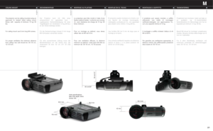 Page 2121
95.2 mm
76.4 mm62.4 mm
42 mm
Hole specifications:
Max hole depth: 8mm
Screw: M4
38,2 mm 50 cm/20”
30 cm/12”
MONTAGGIO A SOFFITTO
Il proiettore può essere montato a soffitto
utilizzando una staffa di montaggio
verificata/catalogata con approvazione UL,
con una capacità minima di 12 kg.
Il montaggio a soffitto richiede lutilizzo di viti
M4 di 8mm.
Per garantire una ventilazione appropriata, la
distanza minima dal soffitto/parete posteriore
deve essere di: 30/ 50 cm.
MONTAJE EN EL TECHO
El proyector...