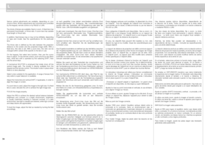Page 34
englishdeutschfrancaisespa
ñol
34

Various  optical  adjustments  are  available,  depending  on  your choice of lens. All lens adjustments are motorized and controlled by the keypad, remote control or by RS232 or LAN.
Two kinds of lenses are available; ﬁxed or zoom. A ﬁxed lens has permanent focal length, or throw ratio. A zoom lens has variable focal length or throw ratio.
In addition, ﬁxed lenses may or may not be shiftable, depending on  type  and  model.  See  the  speciﬁcations  for  the...