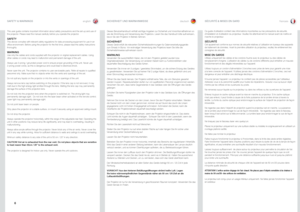 Page 6englishdeutschfrancais
6
This user guide contains important information about safety precautions \
and the set-up and use of the projector. Please read the manual carefully before you operate the projector.
SAFETYThis device complies with relevant safety regulations for data processin\
g equipment for use in an office environment. Before using the projector for the first time, please read the safety instructions thoroughly.
WARNINGUse only the cables and cords supplied with the projector or original...