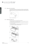 Page 2424User’s Guide - Basic setup
A
B                          
C
F35/FL35  
user’s guide - Basic setup
5.5.1 Ceiling mount cover (optional)
The optional auxiliary cable cover can be mounted on the projector to conceal the interface 
cables and power cord when the unit is ceiling mounted. Connect all cables and fix them in\
 
place before the cable cover is attached to the projector. Figure 5-3 shows the ceiling mount 
cover.
Figure 5-3. The ceiling mount cover
5.5.2 Attaching the ceiling cover
To attach the...