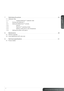 Page 55
7 Optimising the picture  43
7.1 Calibration data
7.1.1    Updating RealColor™ calibration data
7.2   Working with RealColor™
7.2.1 Setting the BrilliantColor™ correctly
7.2.2   Gamma
7.2.3   RealColor™ operating modes
7.2.4   Setting a white point or color temperature
7.2.5 Defining the system color gamut
8 Maintenance  49
8.1 Software upgrades
8.2 Lamp replacement (UHP units only)
9  Technical specifications  51
9.1 Product details 
www.projectiondesign.com 
english  