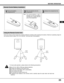 Page 2323
BEFORE OPERATION
Remote Control Battery Installation
Using the Remote Control Unit
16.4
(5 m)
60° 60° Point the remote control toward the projector (Receiver window) when pressing the buttons. Maximum operating range for
the remote control is about 16.4 (5 m) and 60° front and rear of the projector.
16.4
(5 m)
To insure safe operation, please observe the following precautions:
lUse (2) AA, UM3 or R06 type alkaline batteries.
lChange two batteries at the same time.
lDo not use a new battery with a used...