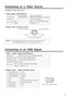 Page 1717
Connecting to a Video Source
1 . Input signal specifications
S-VIDEO signal
VIDEO signal
AUDIO signalInput
Output
2 . Signal input terminal pin-out
Connecting to an RGB Signal
1 . Input / output signal specifications
Video signal
Horizontal sync signal
Vertical sync signal
Composite sync signal
Audio signalInput
OutputAnalog 0.7Vp-p 75 W termination (Positive polarity)
TTL level (Positive/negative polarity)
TTL level (Positive/negative polarity)
TTL level
200mVrms, 20k W below (MAX 3.0Vp-p)
0 ~...